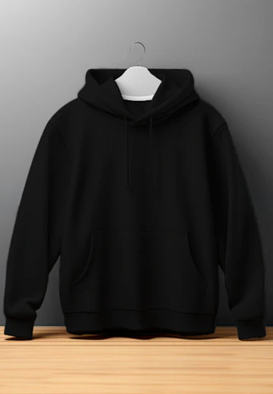 Unisex Oversized Hooded Sweatshirt (Black)