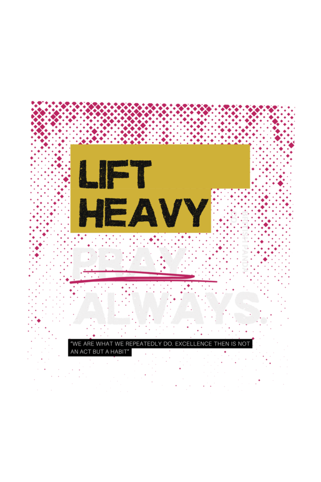 Lift Heavy Pray Always (Oversized Fit) Half Sleeve T-shirt