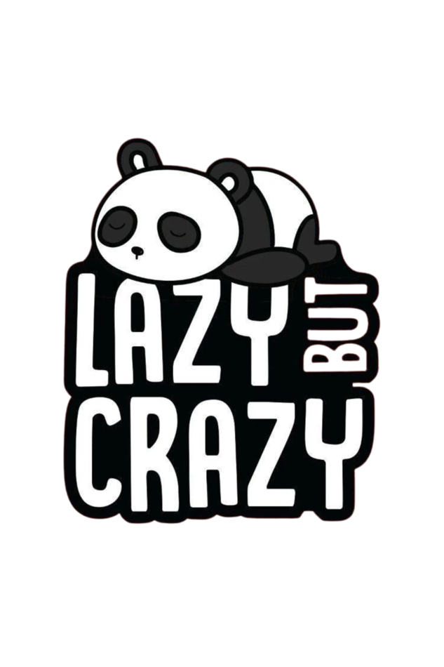 Lazy But Crazy - Premium Oversized T shirt