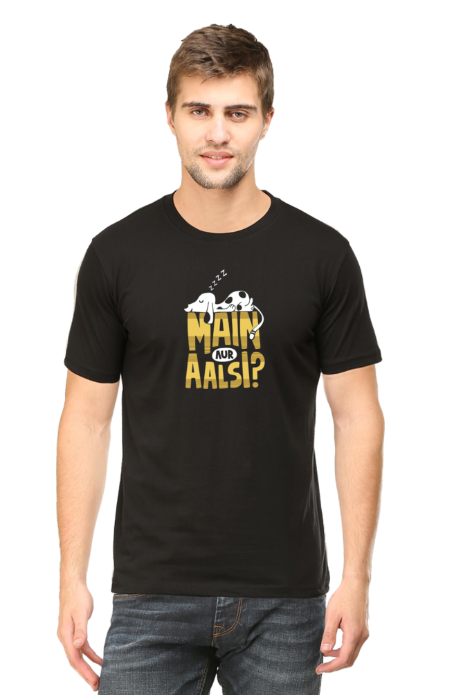 Main Aur Alsi Half Sleeve T shirt