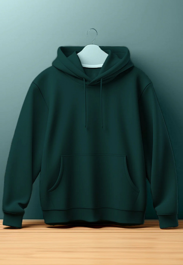 Unisex Oversized Hooded Sweatshirt (Bottle Green)