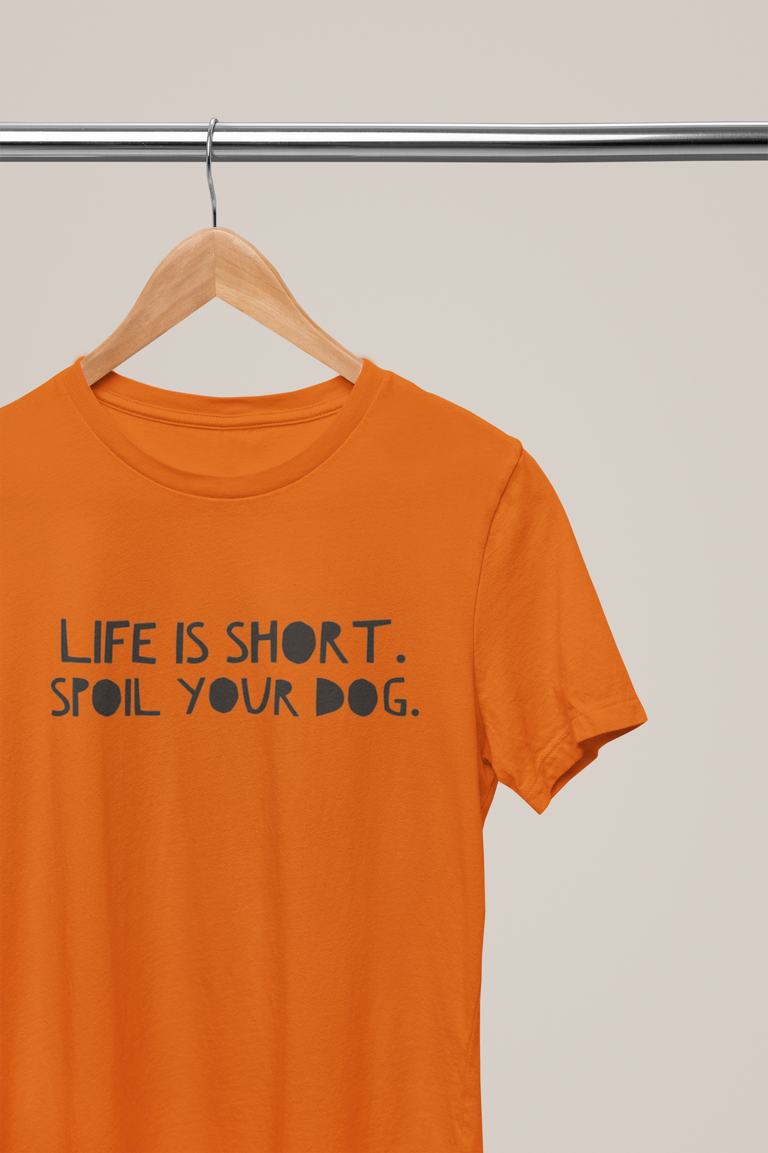 Life Is Short Spoil Your Dog Half Crew Neck