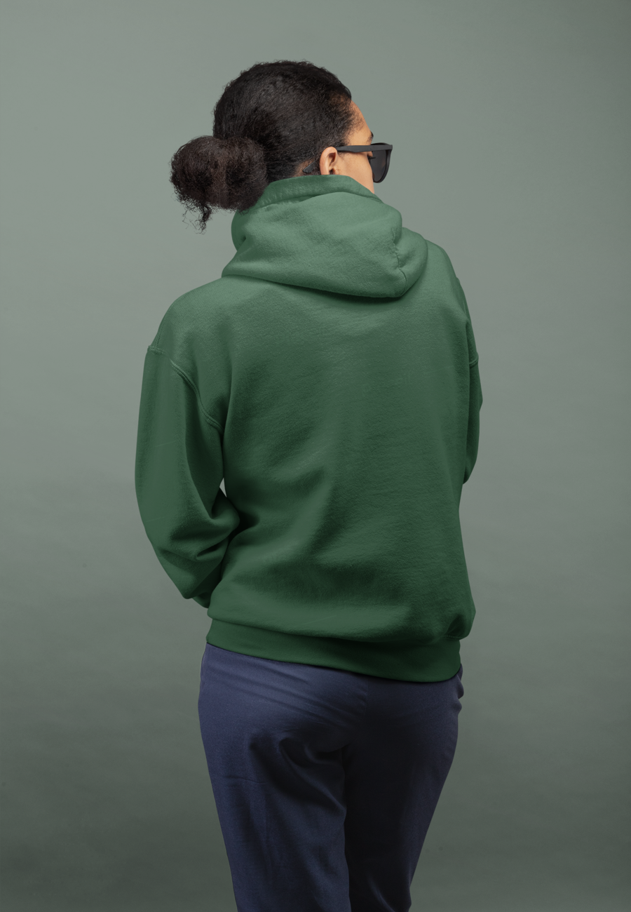 Unisex Hooded SweatShirt (Bottle Green)