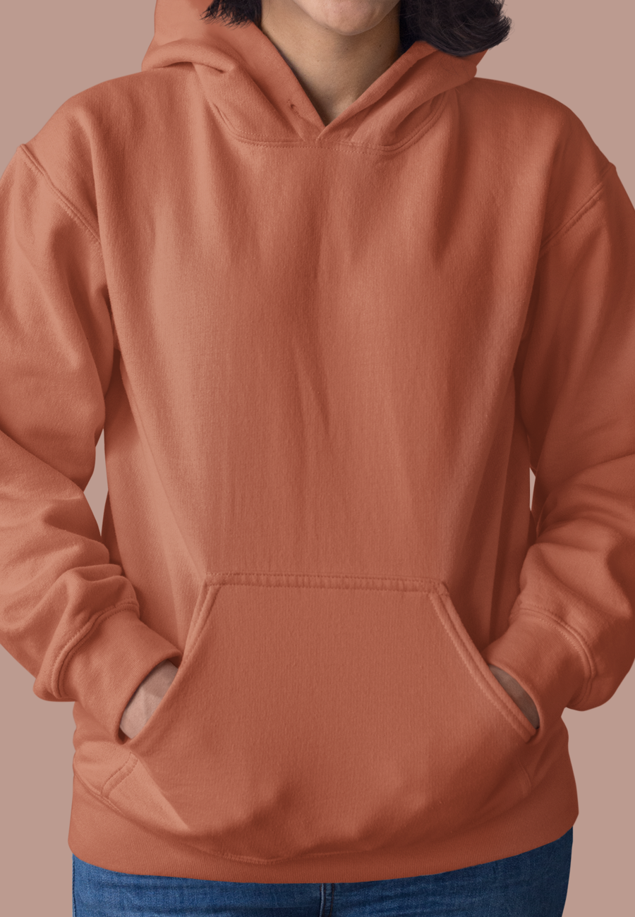 Unisex Hooded SweatShirt (Coral)