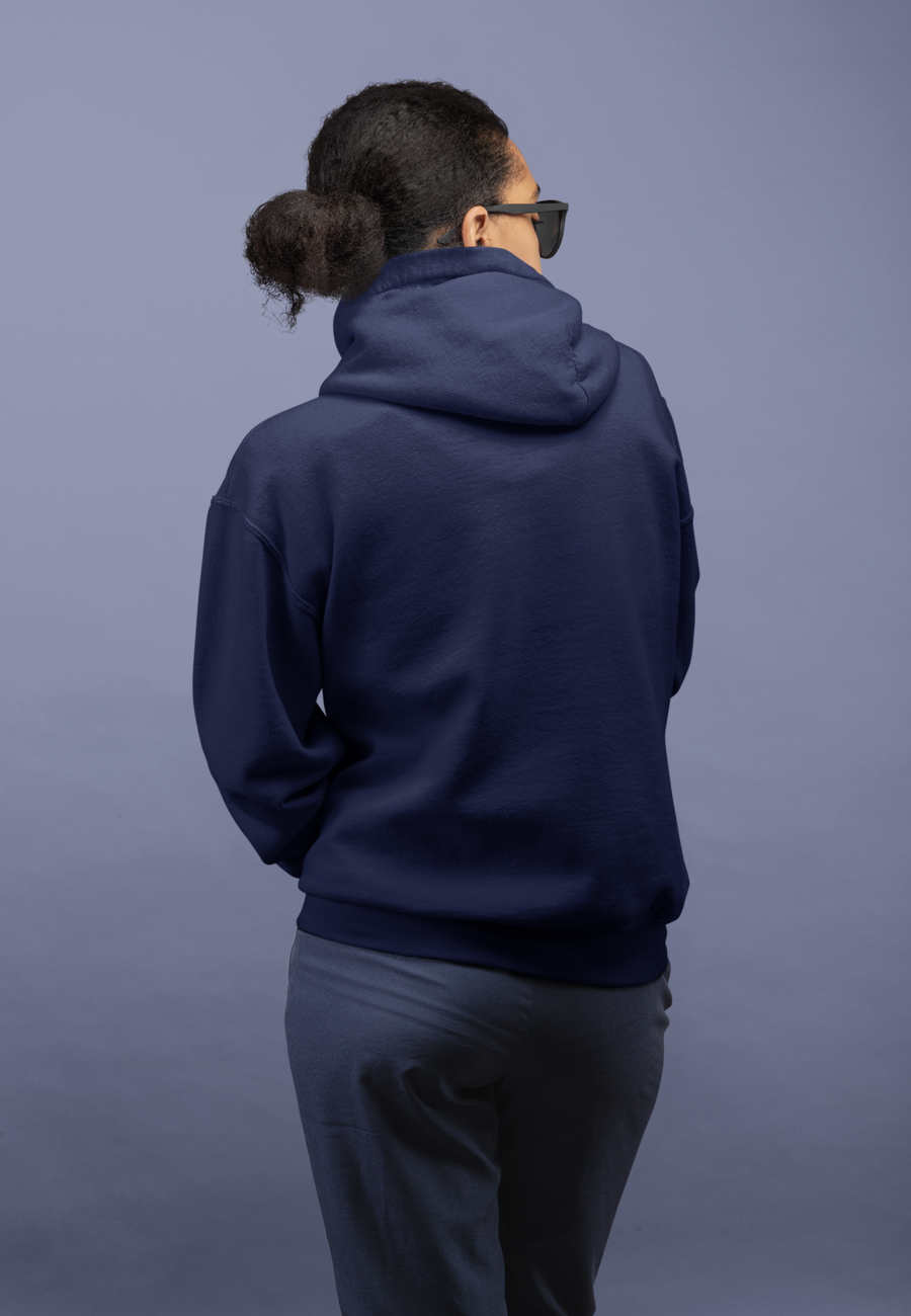 Unisex Hooded SweatShirt (Navy Blue)