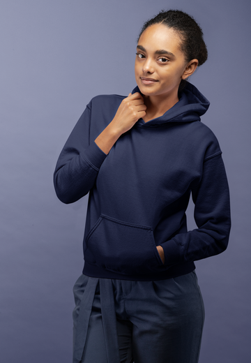 Unisex Hooded SweatShirt (Navy Blue)