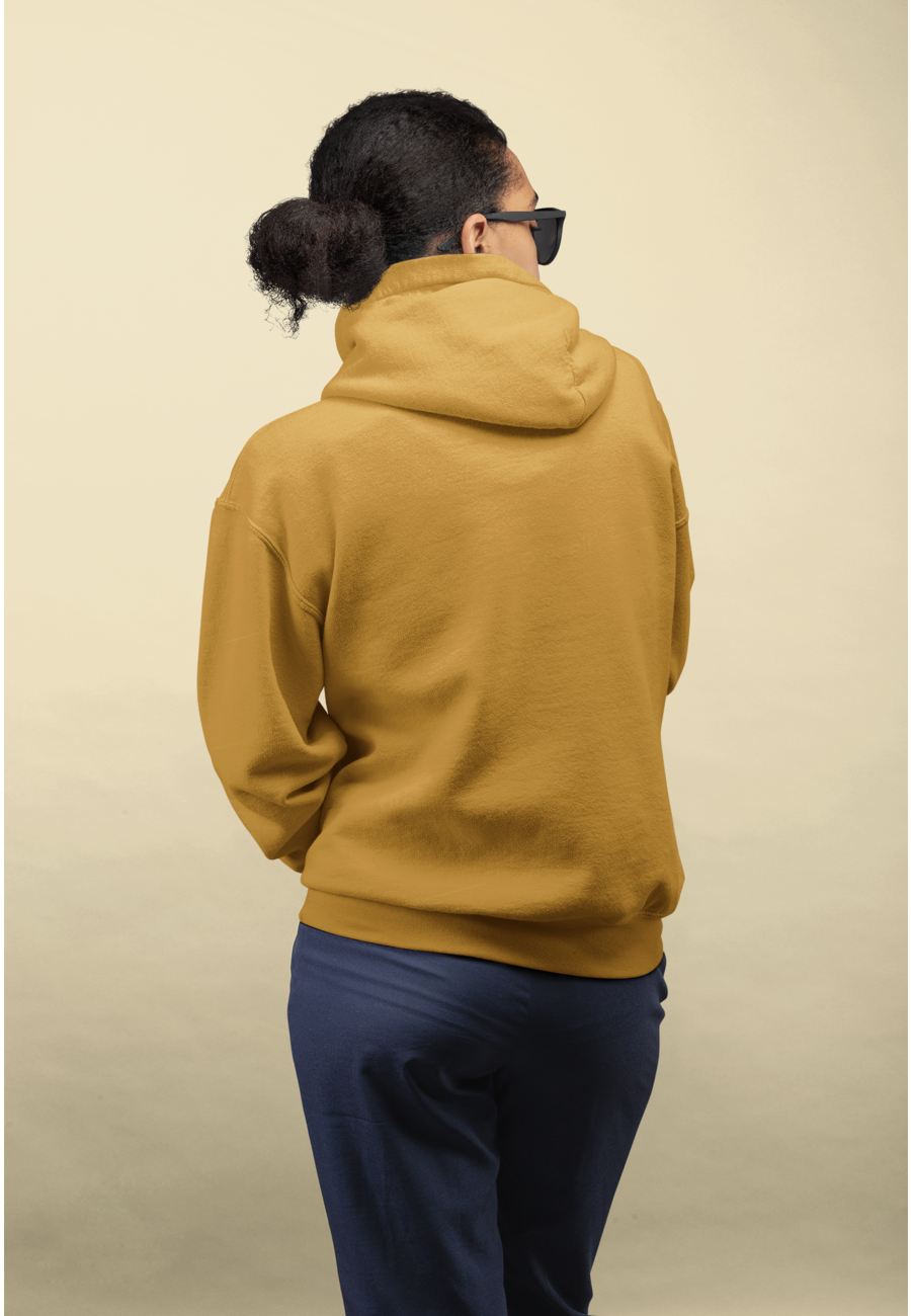 Unisex Hooded SweatShirt (Mustard Yellow)