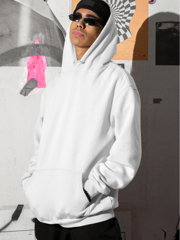 Unisex Oversized Hooded Sweatshirt (White)