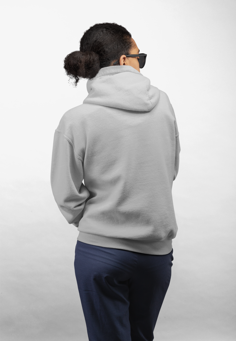 Unisex Hooded SweatShirt (Grey Melange)