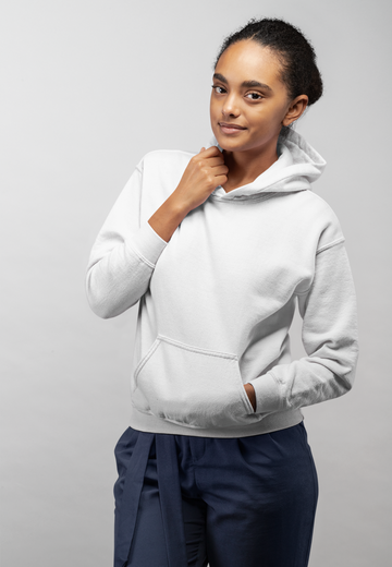 Unisex Hooded SweatShirt (White)