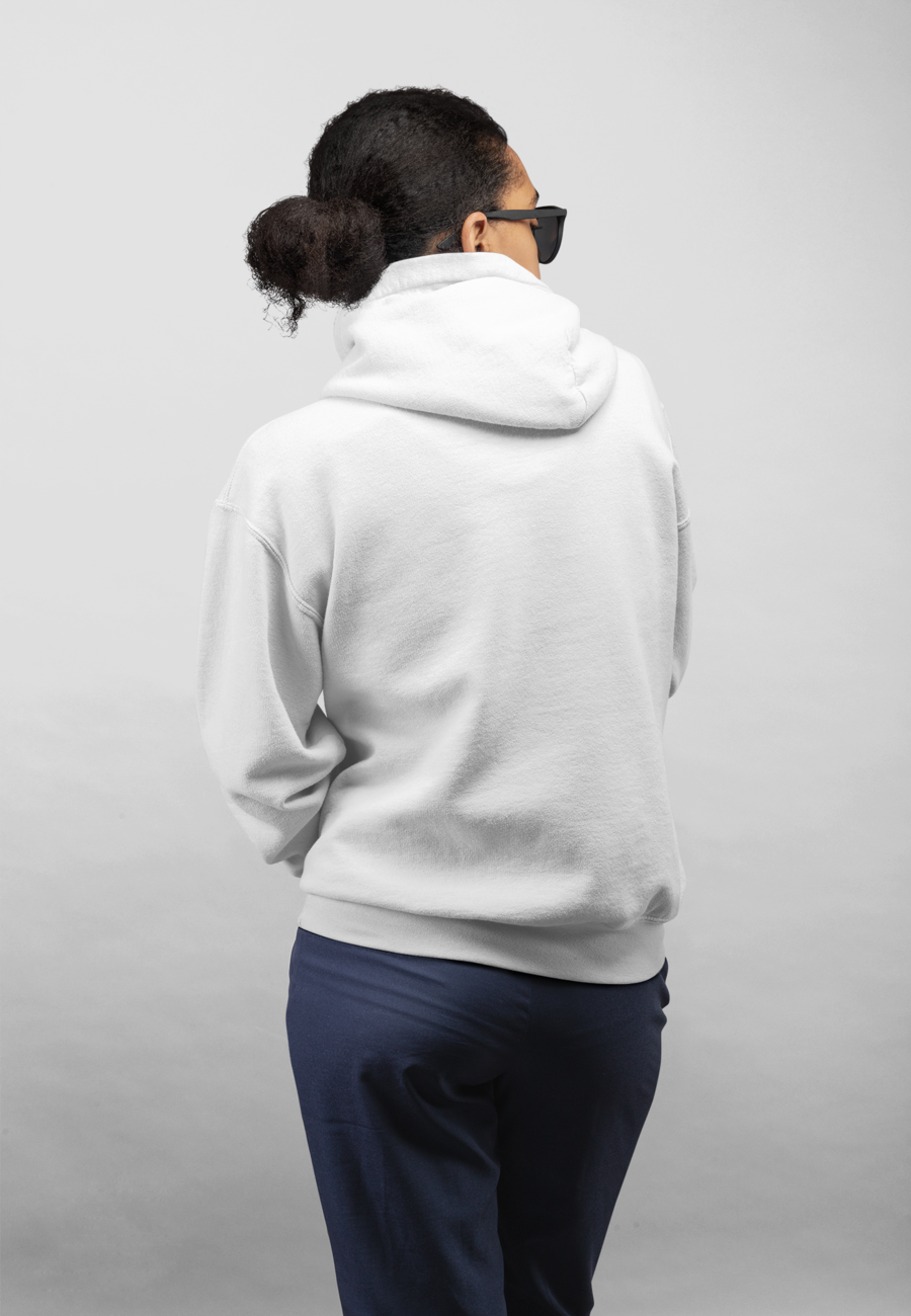 Unisex Hooded SweatShirt (White)