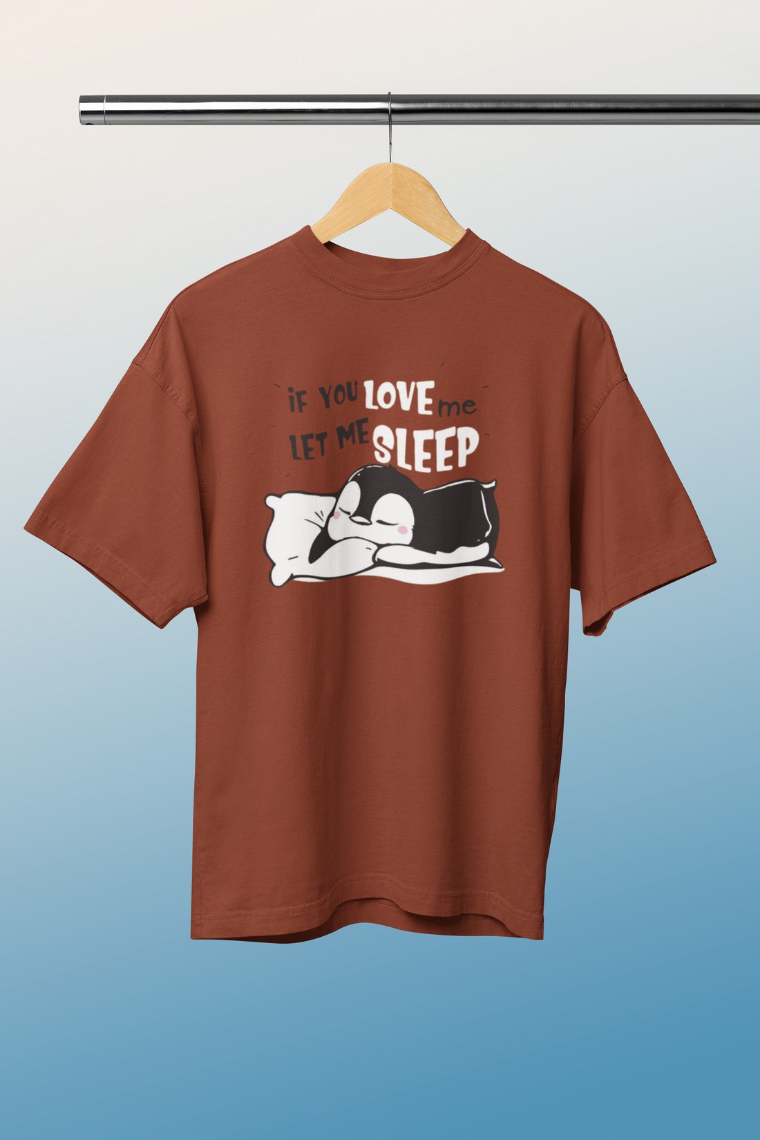 If You Love Me Let Me Sleep Half Crew Neck